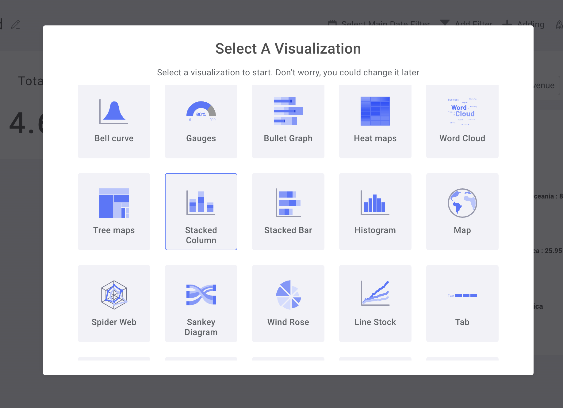 Create a Time-series chart with Tab Control